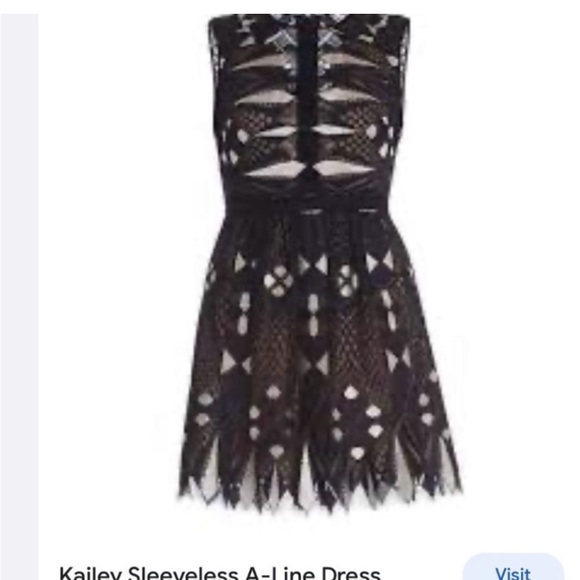 Bcbgmaxazria Kailey Sleeveless A-Line Dress size 04 - Picture 7 of 8